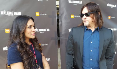 Jené and Norman Reedus for FOX Premium:The Walking Dead