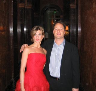 Jennifer Aniston and Anders Bard at the Along Came Polly premiere in London.