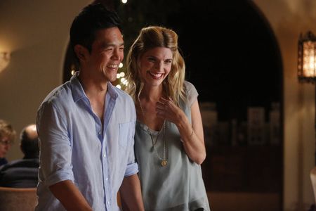 John Cho and Lauren Benz Phillips in Go On: The World Ain't Over 'Til It's Over (2012)