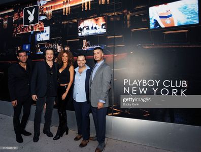Sopranos Con Launch PartyNEW YORK, NY - OCTOBER 01: Federico Castelluccio with Yvonne Maria Schaefer, Danny Trader, Joe 
