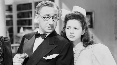 Melville Cooper and Virginia Weidler in The Affairs of Martha (1942)