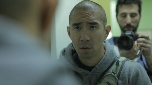 Clif Prowse and Derek Lee in Afflicted (2013)