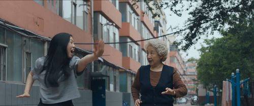 Shuzhen Zhao and Awkwafina in The Farewell (2019)