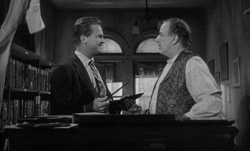 Fortunio Bonanova and Ralph Meeker in Kiss Me Deadly (1955)