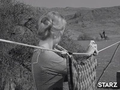 Robert Karnes and Leah Waggner in Gunsmoke (1955)