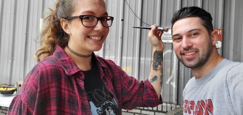 Makeup and Hair on set of KIA Latino photoshoot with Elinia Eads