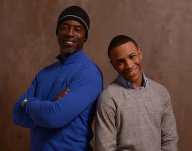 Isaiah Washington and Tequan Richmond at an event for Blue Caprice (2013)