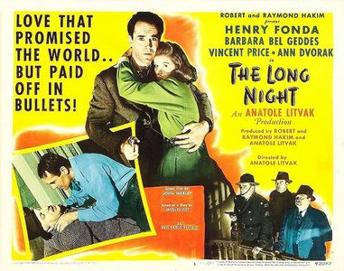 Henry Fonda, Barbara Bel Geddes, Vincent Price, Howard Freeman, and Charles McGraw in The Long Night (1947)