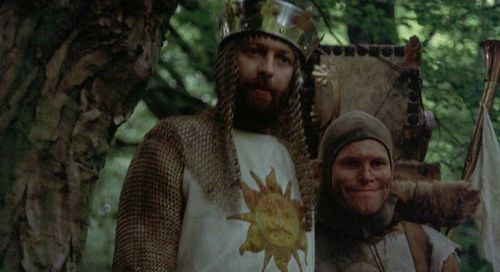 Terry Gilliam and Graham Chapman in Monty Python and the Holy Grail (1975)