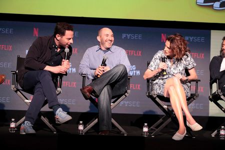 Jessi Klein, Nick Kroll, and Andrew Goldberg at an event for Big Mouth (2017)
