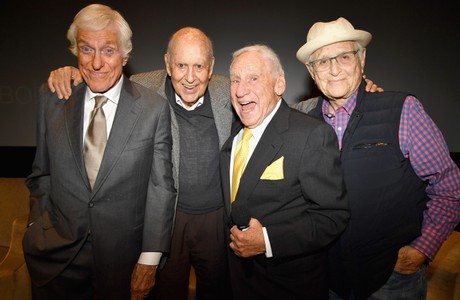 Mel Brooks, Dick Van Dyke, Norman Lear, and Carl Reiner at an event for If You're Not in the Obit, Eat Breakfast (2017)