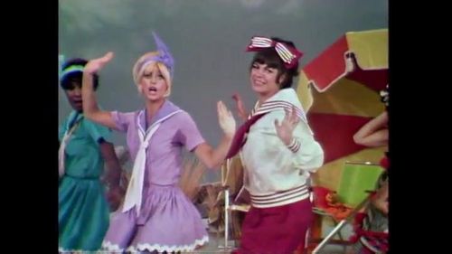 Goldie Hawn, Teresa Graves, and Jo Anne Worley in Rowan & Martin's Laugh-In (1967)