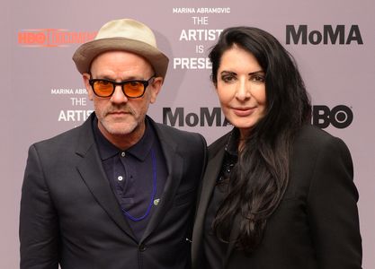 Michael Stipe and Marina Abramovic at an event for Marina Abramovic: The Artist Is Present (2012)