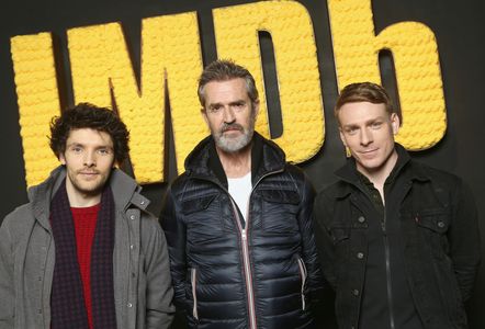 Rupert Everett, Colin Morgan, and Edwin Thomas at an event for The Happy Prince (2018)