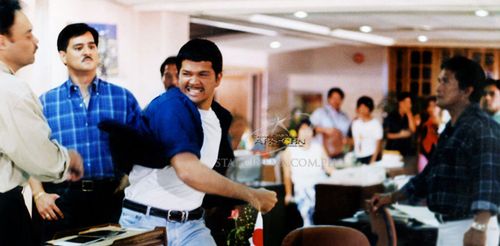 Mark Gil, Edgar Mande, and Jestoni Alarcon in Amanos: Patas ang laban (1997)