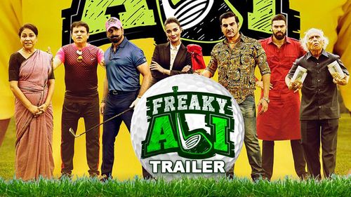 Jas Arora, Paresh Ganatra, Arbaaz Khan, Nawazuddin Siddiqui, and Amy Jackson in Freaky Ali (2016)