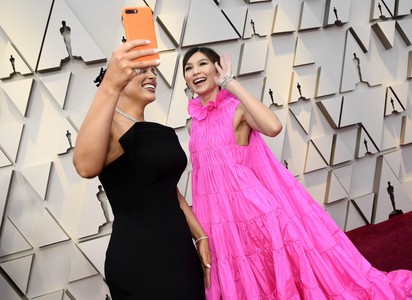 Gemma Chan and Ashley Graham at an event for The Oscars (2019)