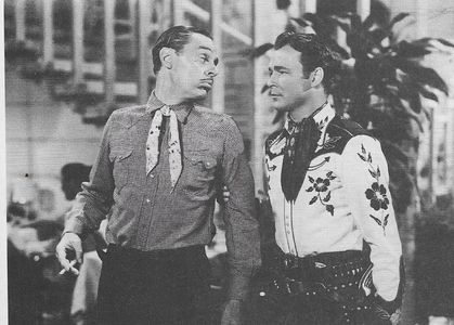 Roy Rogers and Jerome Cowan in Silver Spurs (1943)