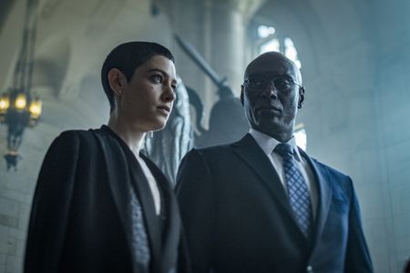 Lance Reddick and Asia Kate Dillon in John Wick: Chapter 3 - Parabellum (2019)