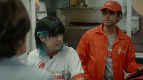 Still of Genevieve Lam and Aman Mann in So Help Me Todd Season 1, Episode 15 