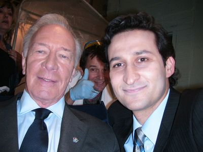 Christopher Plummer, James Purefoy and Raoul Bhaneja on the set of The Summit