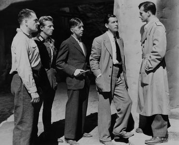 Rudolph Anders, Helmut Dantine, Philip Dorn, Kurt Kreuger, and Hans Schumm in Escape in the Desert (1945)