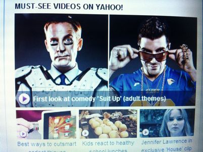 Our show on the main page of Yahoo