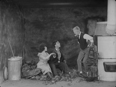 Buster Keaton, Jack Duffy, and Virginia Fox in Neighbors (1920)