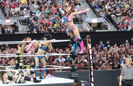 Thea Trinidad, Kairi Hôjô, Sarah Bridges, Dori Elizabeth Prange, and Gionna Daddio in WrestleMania 35 (2019)