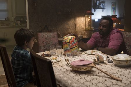 Brian Tyree Henry and Gabriel Bateman in Child's Play (2019)