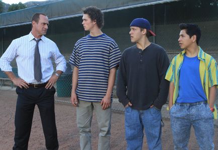 Christopher Meloni, Tyler Foden, Connor Buckley, and Kevin Balmore in Surviving Jack (2014)