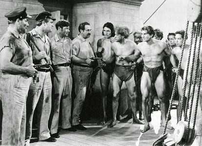 Noah Beery, Richard Arlen, Mala, Harry Cording, and Guinn 'Big Boy' Williams in Mutiny on the Blackhawk (1939)