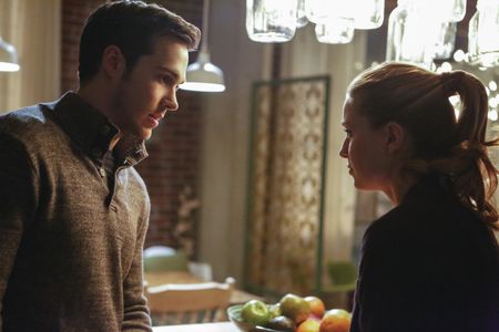 Melissa Benoist and Chris Wood in Supergirl (2015)