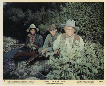 James Cagney, Royal Dano, and Don Dubbins in Tribute to a Bad Man (1956)