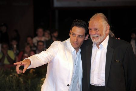 Stefano DiMatteo and George A. Romero on the Red Carpet at the 66th Venice Film Festival for the World Premiere of Survi