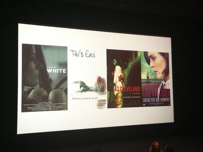 White starring Tamzin Brown being screened at BAFTA, London