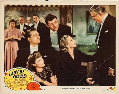 Eleanor Powell, John Carroll, Reginald Owen, Red Skelton, and Ann Sothern in Lady Be Good (1941)