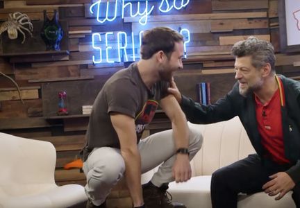 Andy Serkis showing Jamie how to be an Ape