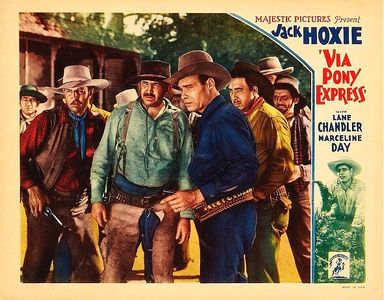 Matthew Betz, Frank Ellis, Olin Francis, Jack Hoxie, and Bud Pope in Via Pony Express (1933)