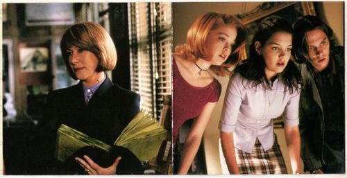 Helen Mirren, Marisa Coughlan, Katie Holmes, and Barry Watson in Teaching Mrs. Tingle (1999)