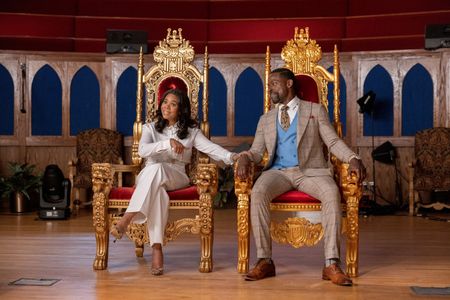 Regina Hall and Sterling K. Brown in Honk for Jesus. Save Your Soul. (2022)