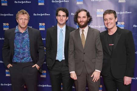 Josh Safdie, Benny Safdie, Sebastian Bear-McClard, and Oscar Boyson at an event for Good Time (2017)