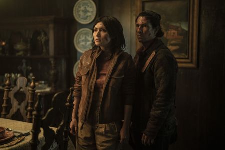 Daniella Pineda and Danny Ramirez in Tales of the Walking Dead (2022)
