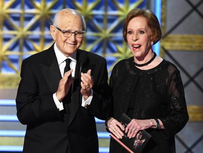 Carol Burnett and Norman Lear at an event for The 69th Primetime Emmy Awards (2017)