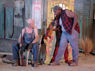 Michael Berryman and Kelvin Brown in The Devil's Rejects (2005)