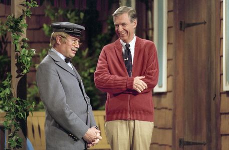 David Newell and Fred Rogers in Mister Rogers' Neighborhood (1968)