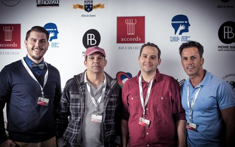 John Flynn, Flavio Alves, Roy Wol, and Marcelo Remizov at the screening of Tom in America at the 2014 Montreal World Fil