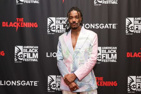 Dewayne Perkins at an event for The Blackening (2022)