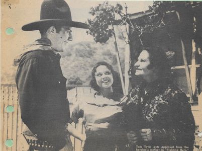 Renee Borden, Rosa Rosanova, and Tom Tyler in Fighting Hero (1934)