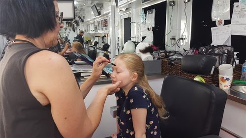Abigail in hair and make up for NBC's This Is Us
